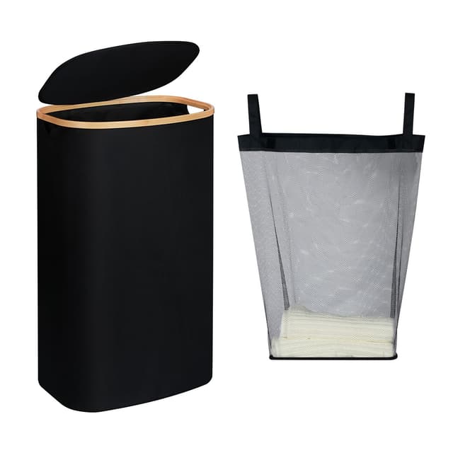 SALE: LOVSTORAGE 110L Wäschekorb mit Deckel - 44cm x 34cm x 74cm - Wasserdicht und Langlebig 🌟