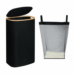 SALE: LOVSTORAGE 110L Wäschekorb mit Deckel - 44cm x 34cm x 74cm - Wasserdicht und Langlebig 🌟