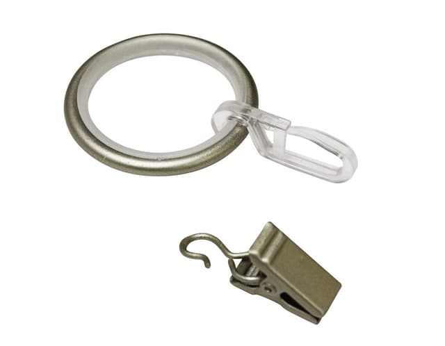 🌟 Mega Angebot! GARDINIA Gardinenringe für Ø 19 mm Stangen - 10 Stück in Champagner 🌟