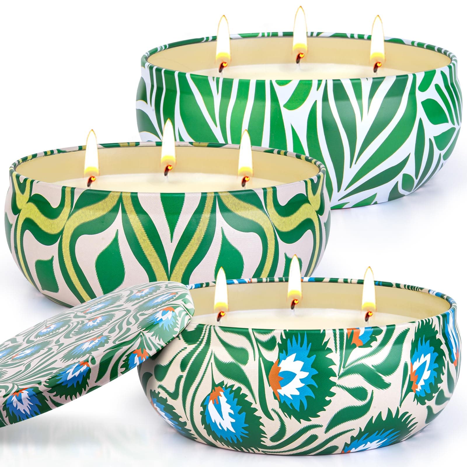🕯️🏕️ 420Std Citronella Kerzen XXL Camping Candle für Garten Grill im Freien 3Pcs 🍃