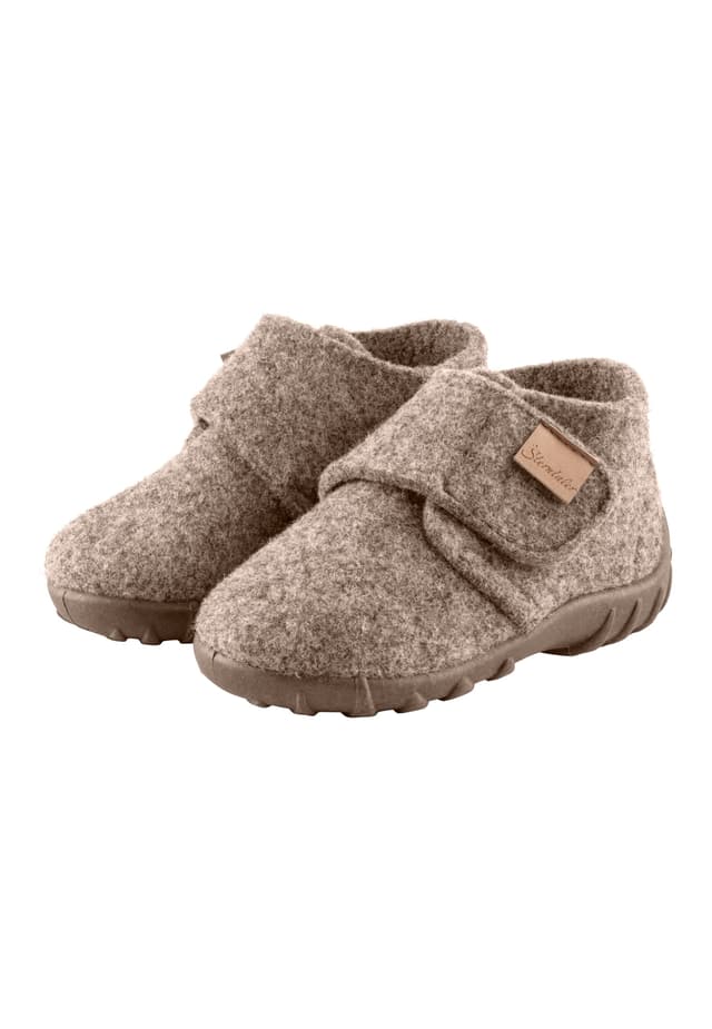 🌟 Sterntaler Hausschuhe uni - Unisex Hausschuhe aus Wollfilz 🌟