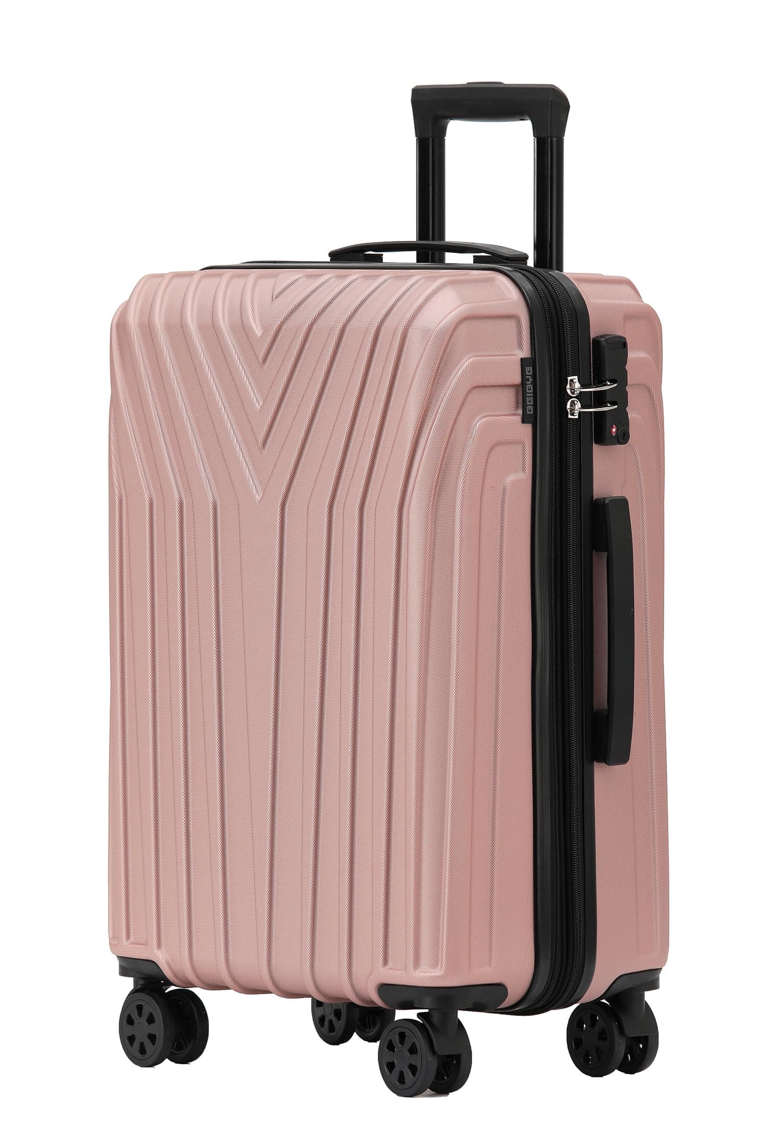 🌟 BEIBYE Kofferset Rollkoffer Hartschale TSA Schloss Zwillingsrollen Rosa Gold 76 cm
