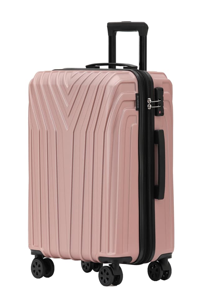 🌟 BEIBYE Kofferset Rollkoffer Hartschale TSA Schloss Zwillingsrollen Rosa Gold 76 cm