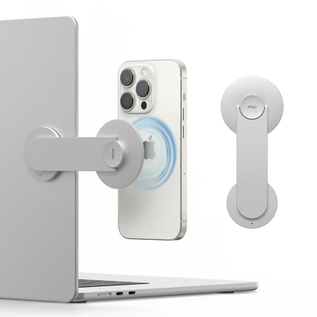 elago Magnetische Laptop-Handyhalterung Kompatibel mit MagSafe für iPhone 16, 15, 14, 13, 12 Serien 📱💻