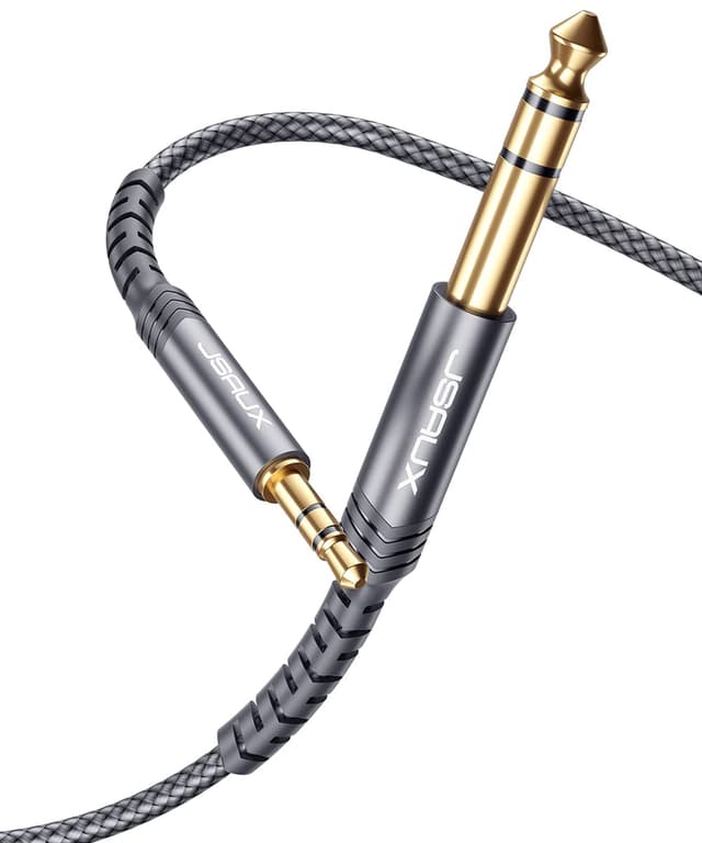 🎧 JSAUX 3.5mm Klinke auf 6.35mm Klinke Kabel-3M 🎸