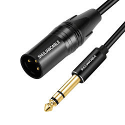🎶 SHULIANCABLE XLR auf Klinke 6,35 mm, 3-pol XLR Kabel 10M Male