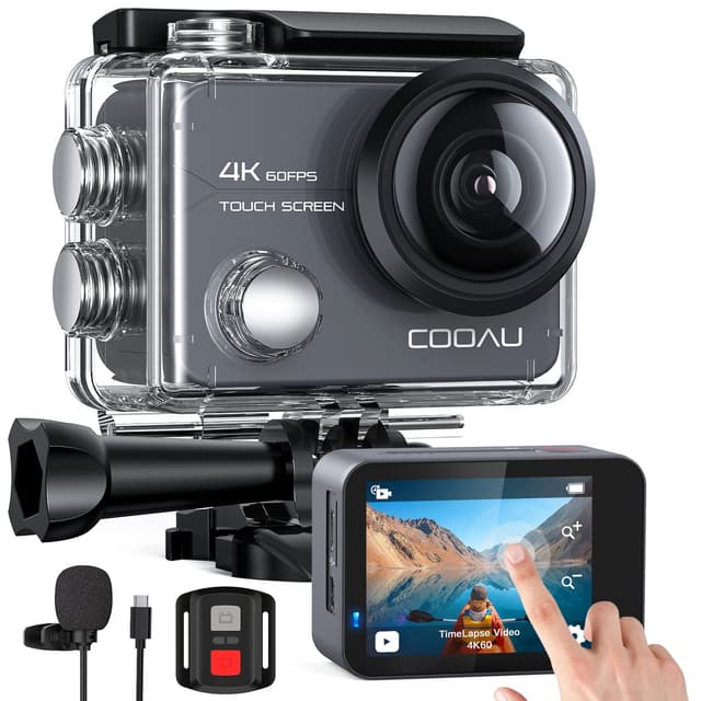 COOAU Action Cam 4K60fps 20MP Touchscreen WiFi Sport Kamera 📷🌊