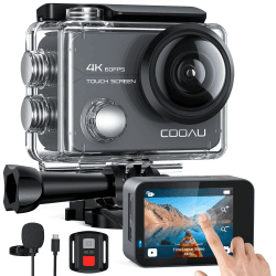 COOAU Action Cam 4K60fps 20MP Touchscreen WiFi Sport Kamera 📷🌊