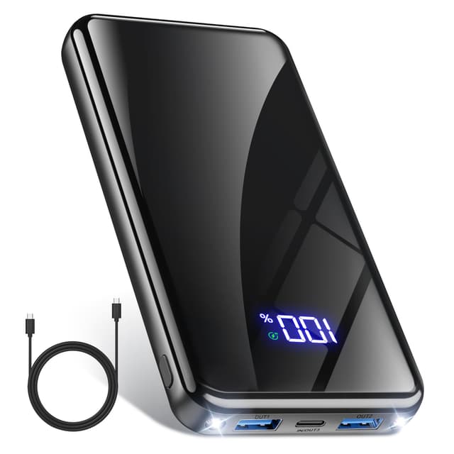 Power Bank 20000mAh Schnellladefunktion 22,5W USB-C PD3.0 & QC4.0 Schwarz