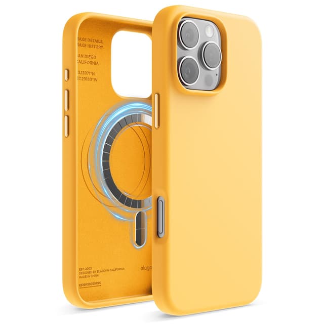 elago Magnetisch Silikon Hülle für iPhone 16 Pro Max Sunshine 🌞