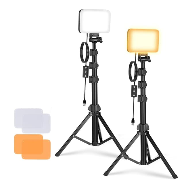 NEEWER Basics 2 Pack LED Videolicht Panel Lighting Kit 🎥💡
