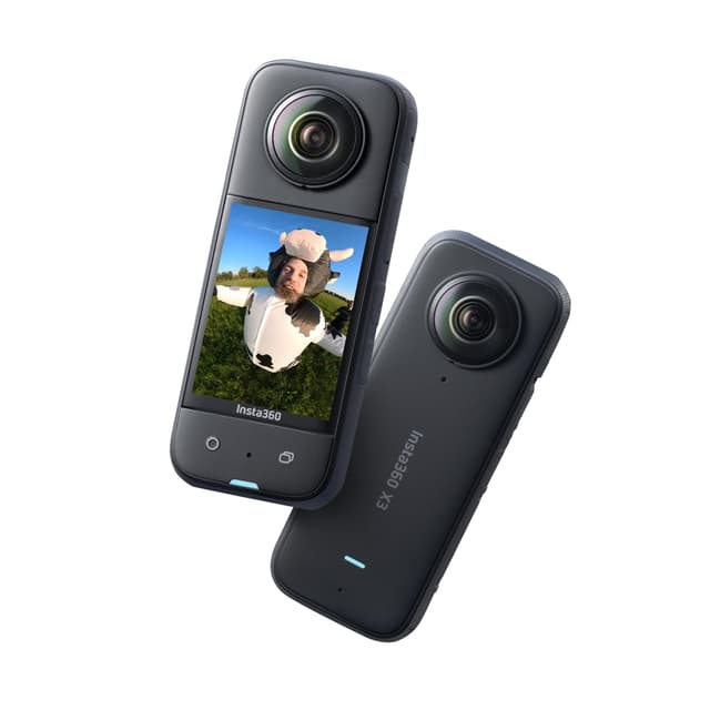 Insta360 X3 - Wasserdichte 360°-Actionkamera mit 1/2"-Sensor, 5,7K 360°, 72MP 360°-Fotos