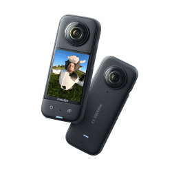 Insta360 X3 - Wasserdichte 360°-Actionkamera mit 1/2"-Sensor, 5,7K 360°, 72MP 360°-Fotos