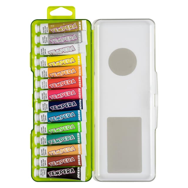 🎨 JOLLY Tempera-Farbe Kinder Gouachefarben Set Schulmalfarbe 14 Tuben je 7,5ml