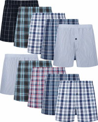 JupiterSecret Herren Boxershorts 🩲 Unterhosen Männer 6er und 10er Pack Große Amerikanische Boxershorts (S-6XL) XXL 10er Pack