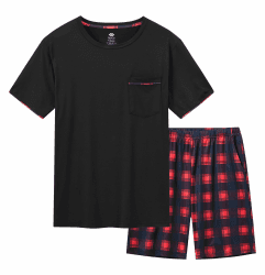 MoFiz Herren Schlafanzug Kurz Pyjama-Set 🌙 Bequem und Stilvoll! 🌟