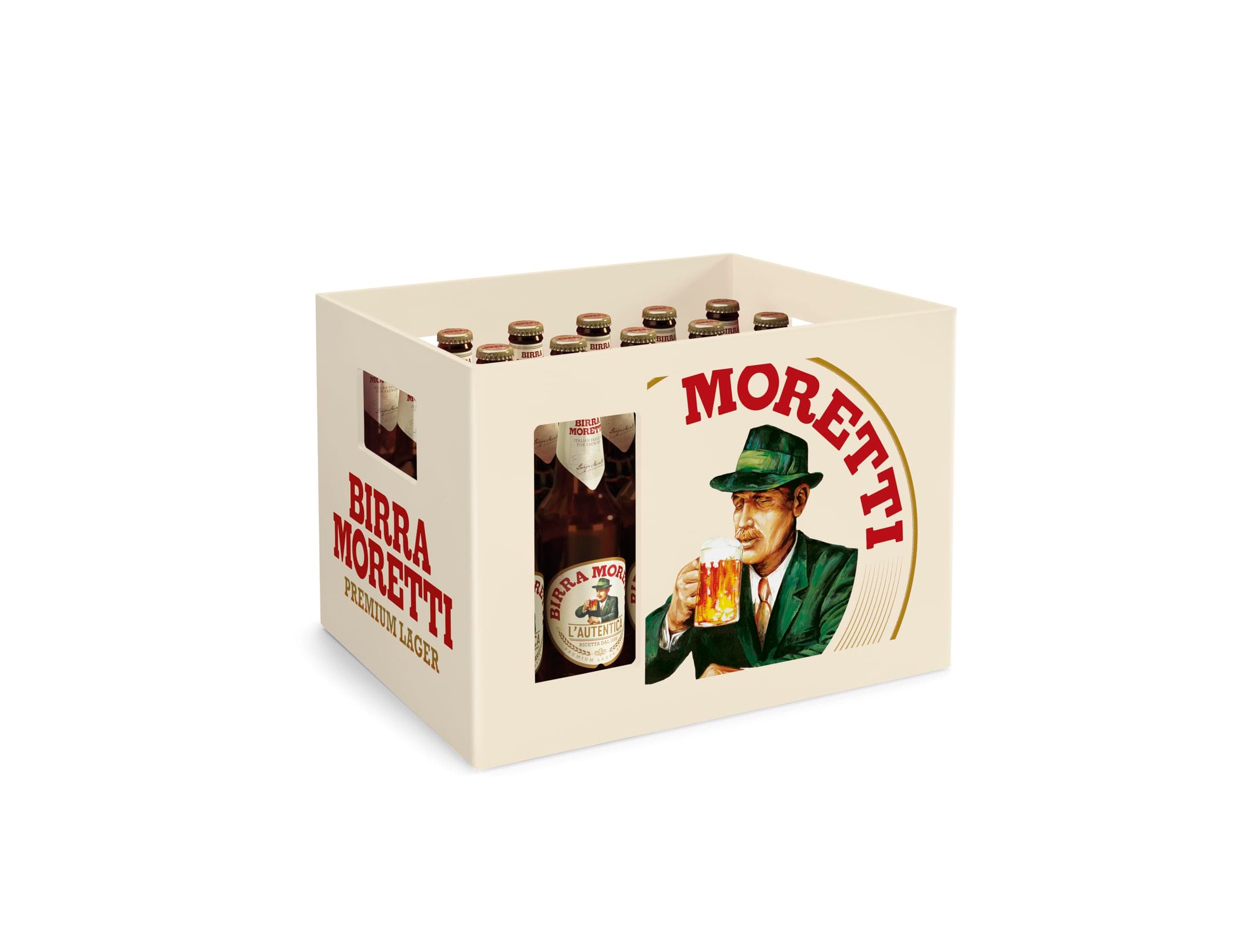 🍻 Super Angebot: Birra Moretti Flaschenbier, MEHRWEG (24 x 0.33 l) im Kasten 🍻
