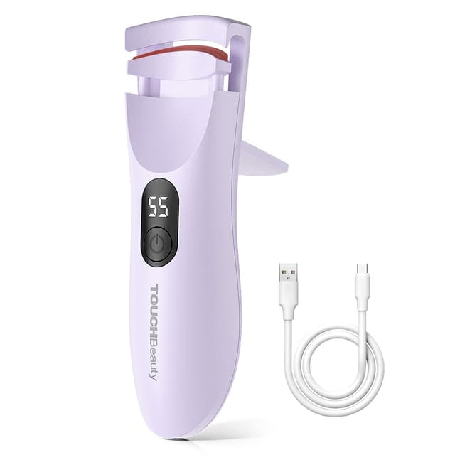 🌟 TOUCHBeauty Beheizte Wimpernzange mit LED-Anzeige, Elektrische Wimpernzange mit 3 Temperatureinstellungen AG-2316EU 🌟