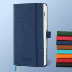 IN-LUXPRO Kalender 2025 2026 Wochenplaner Marineblau 📅📘