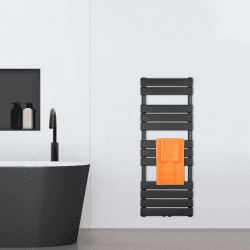VILSTEIN Badheizkörper Schwarz 120x45 cm - Handtuchwärmer & Heizkörper fürs Bad 🚿