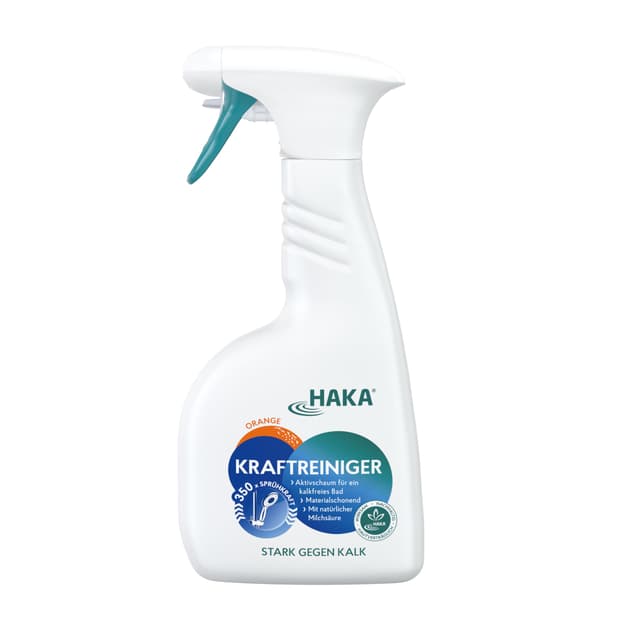 🌿🍊 HAKA Kraftreiniger Spray, 500ml - Badreiniger mit starker Kalk- und Schmutzlösekraft