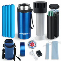 Insulin Kühlbox Travel Case Big Diabetiker Medizin Travel Auto Kühltasche Cooler Marineblau 💉❄️
