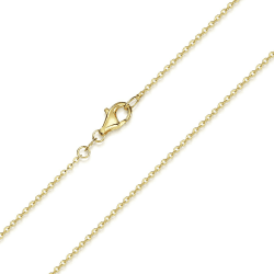MATERIA Gold Ankerkette 925 Sterling Silber 1,2mm Halskette vergoldet 🌟