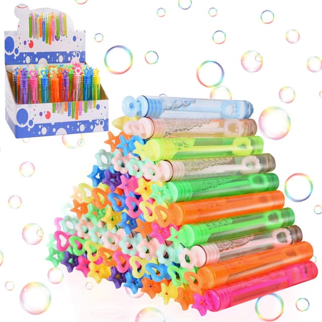 🎉 FORMIZON Seifenblasen Kinder, 48 Stück Mini Seifenblasen Set 🎈