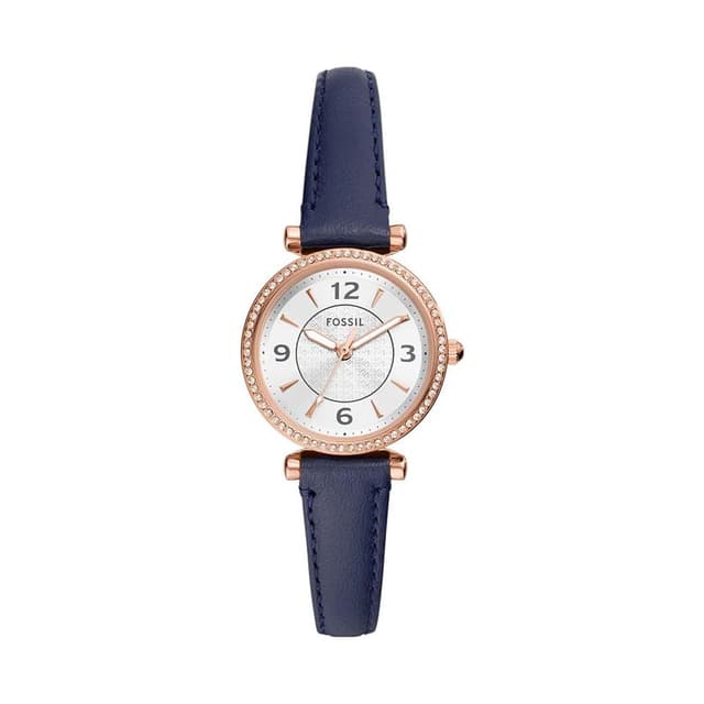 FOSSIL Carlie Damenuhr Roségoldton und Blau ⌚🌊