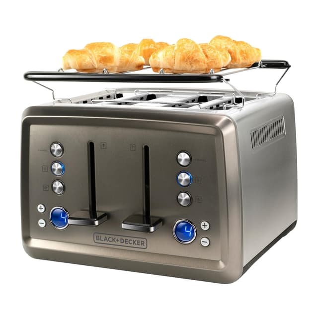 🔥 BLACK+DECKER BXTO1960E 1960W Toaster - 6 Stufen, 4 Fächer 🍞