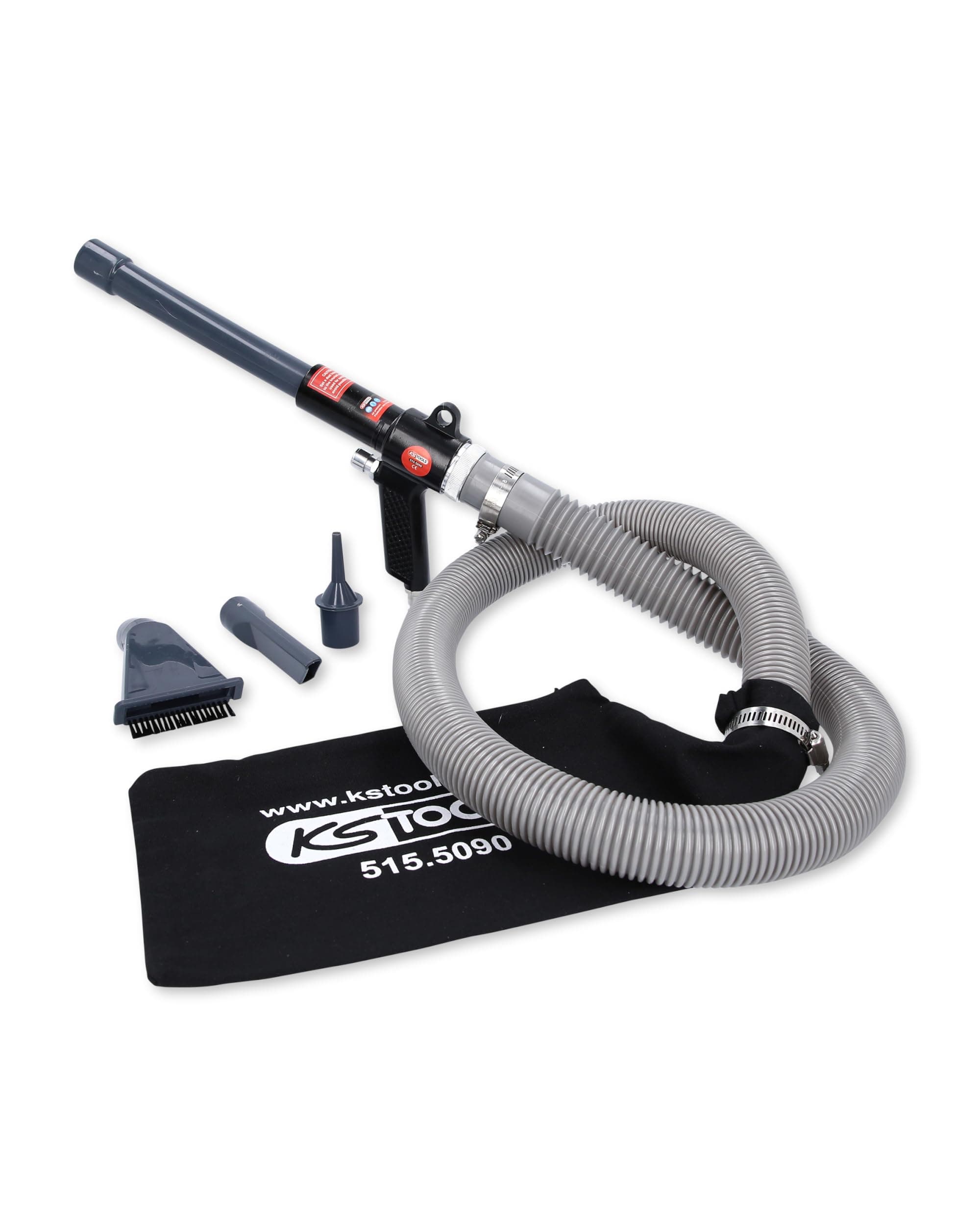 🔥 Angebot: KS Tools Druckluft Saug Blaspistole 515.5090 145mm - Luftdruckpistole inkl. Staubauffangbeutel