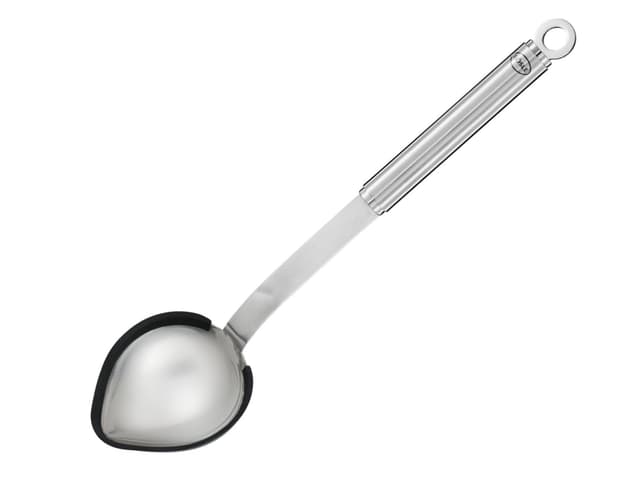 🥄 RÖSLE Portionslöffel Silikon | Hochwertiger Schöpflöffel mit Silikonrand und Rundgriff