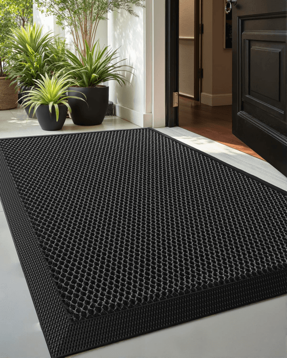 🌟 Sonderrabatt! COLOR&GEOMETRY Schmutzfangmatte 60x90 - Grau/Schwarz