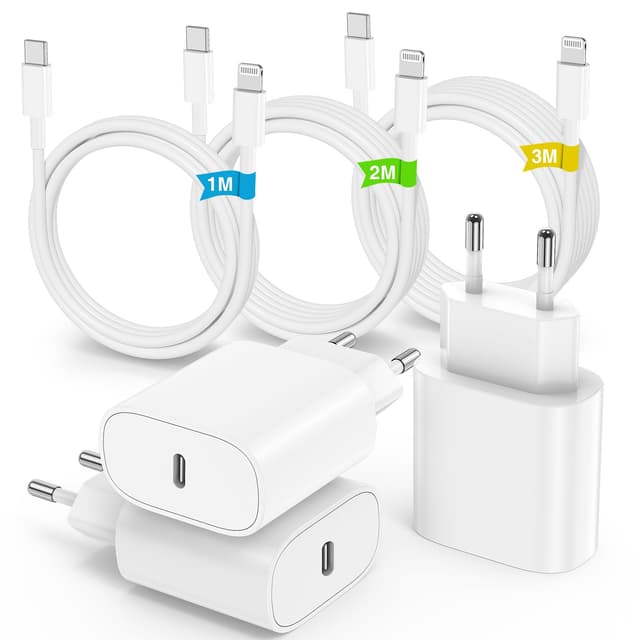 🔋 3Pack iPhone Ladegerät und Ladekabel für iPhone 14 13 12 11 Pro Max Plus