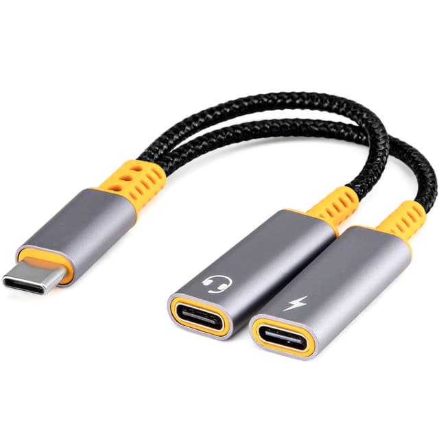 🔥 USB C Splitter USB C auf USB C Buchse Adapter USB Y Splitter Kabel 🔥