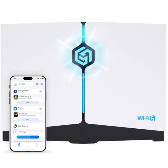 🎮 Gaming WLAN Router Deal - HYPEREV Gaming-Beschleuniger mit VIP Boost für PS5 Xbox Steam Deck PC