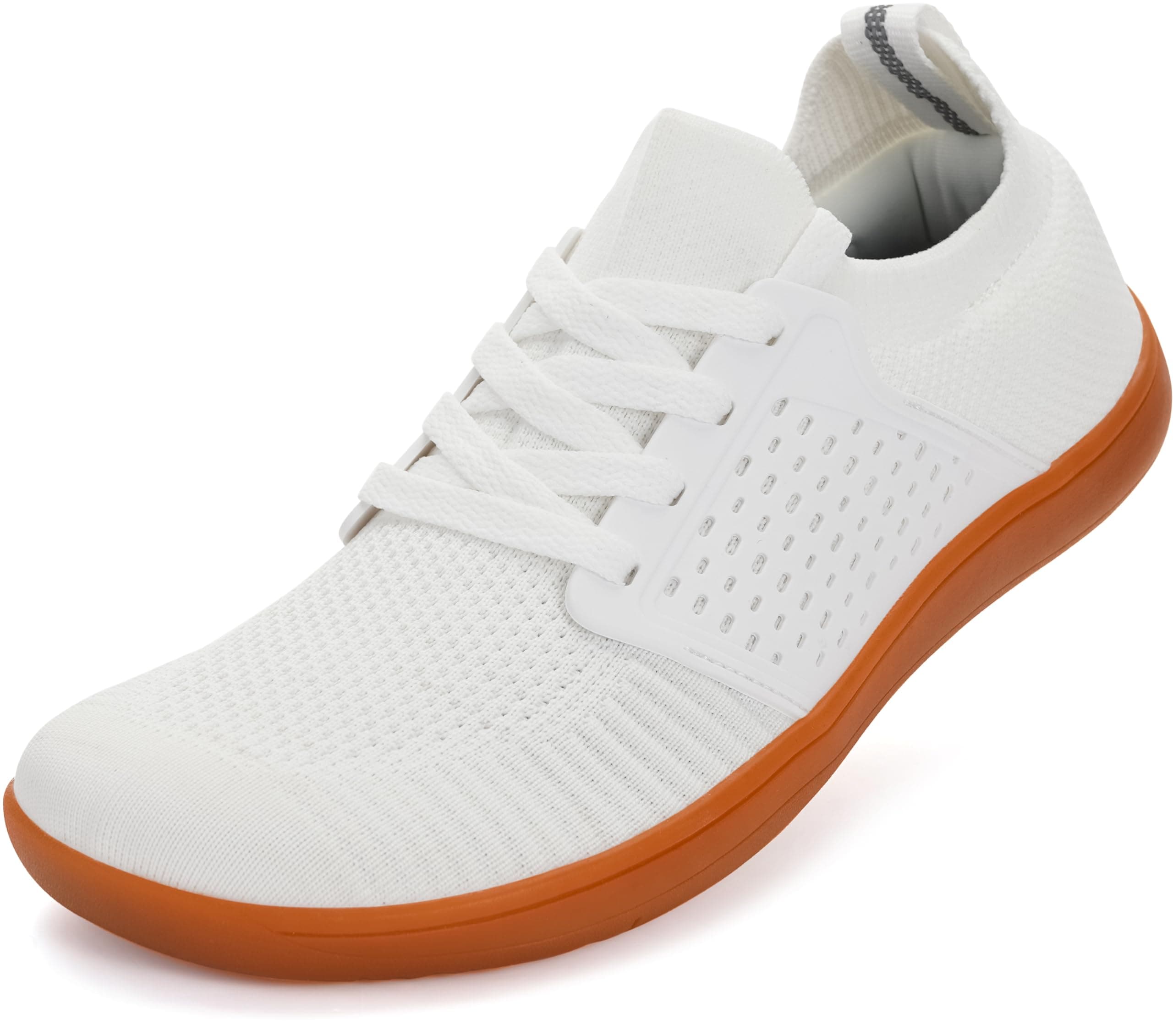 👟🌟 DEAL: WHITIN Unisex Breite Barfußschuhe | Minimalistische Sneaker 39 EU Weit Weiß - Nur 33.99€!