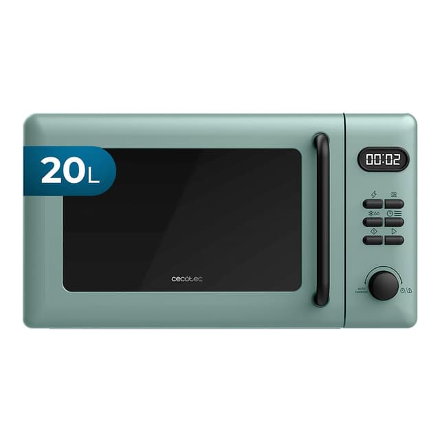 🔥 Deal! Cecotec Digitale Mikrowelle mit Grill 20L Proclean 5110 Grün. 700W + 800W | Grünes Design