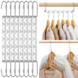 HOUSE DAY Kleiderbügel - Platzsparende rutschfeste Schrank Organizer aus Metall