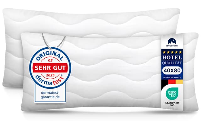 🌟 Super Angebot! 2er Set Hochwertige Kopfkissen 40x80 cm - Hotelqualität