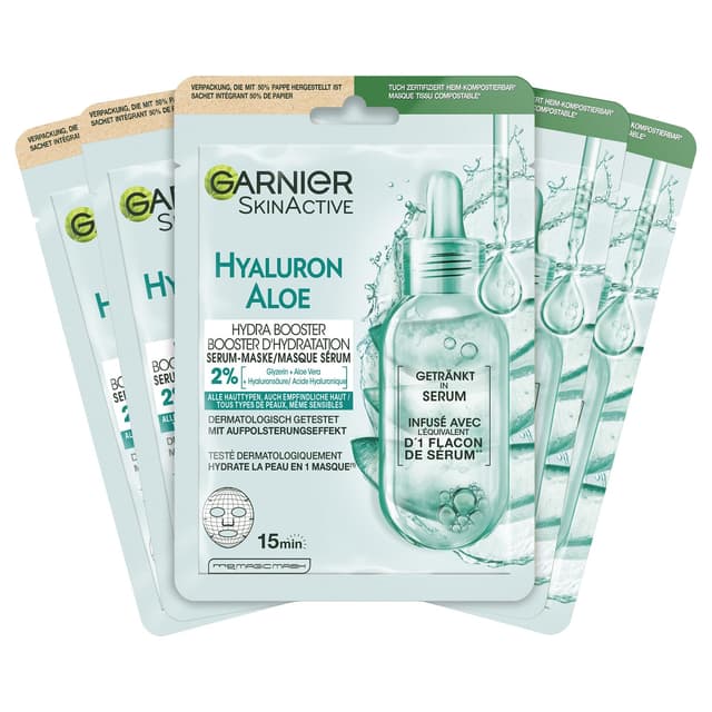 Garnier Aloe Vera Serum-Tuchmaskenset 🌿💧