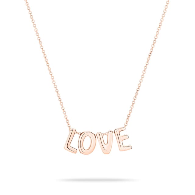 Echtzeit Love Letters Halskette - Minimalistisches Edelstahl Schmuckstück mit LOVE Buchstaben