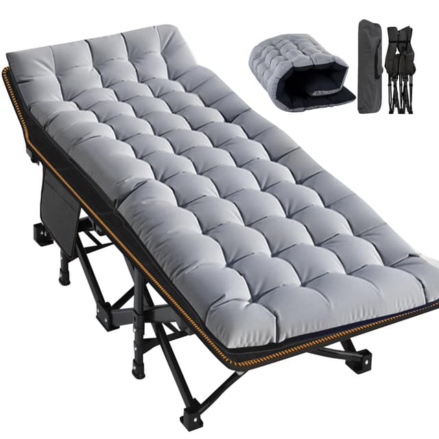 🛏️ Meulbaty XXL Klappbett mit Matratze - 400 kg Heavy Duty Stahlrahmen und Oxford-Stoff