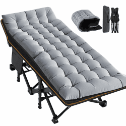 🛏️ Meulbaty XXL Klappbett mit Matratze - 400 kg Heavy Duty Stahlrahmen und Oxford-Stoff