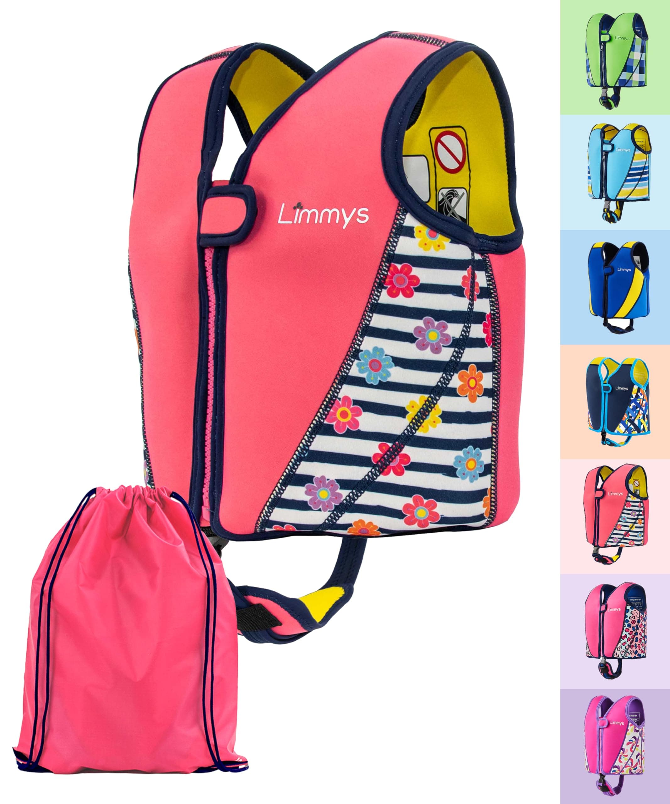 Limmys Premium Schwimmweste für Kinder - Moderne Schwimmhilfe für Jungen, Mädchen und Kleinkinder 🌸