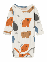 👶 NAME IT Unisex Baby Nbnomaro Ls Body 68 Jet Stream - Nur 8.42€