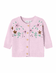 🌸 NAME IT Girl Strickjacke Bio-Baumwoll 50 Festival Bloom 🎀