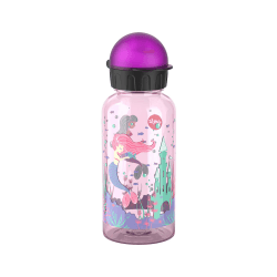 🧜 Emsa N30516 Kids Tritan Trinkflasche | 0,4 Liter | Sicher/Praktisch/Hygienisch/Dicht | Mermaids Transparent 400 ml 🧜