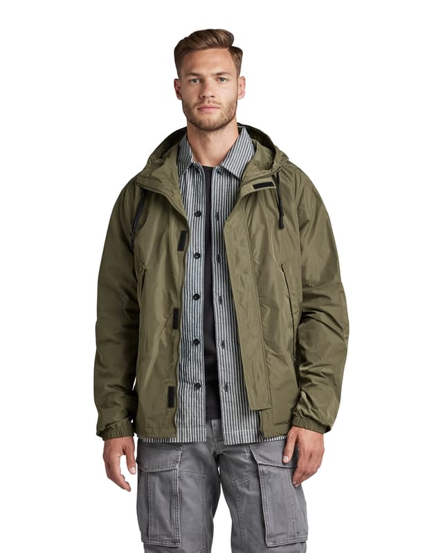 🔥 G-STAR Herren Sporty Hooded Jacket M Grün (Shadow Olive D22908-d296-b230) Deal! 🔥