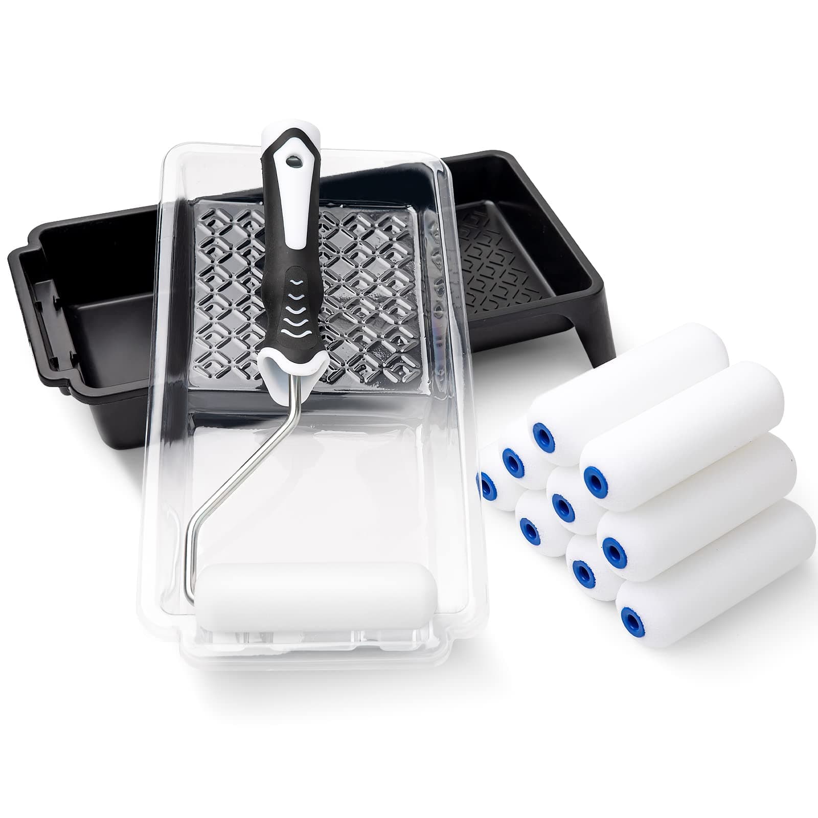 🎨 Mister Rui Farbroller Set 4 Zoll - Lackierwalze Set für Haushaltsprojekte 🖌️